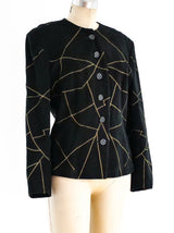 Yves Saint Laurent Topstitched Suede Jacket Jacket arcadeshops.com
