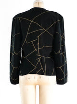 Yves Saint Laurent Topstitched Suede Jacket Jacket arcadeshops.com