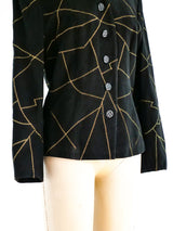 Yves Saint Laurent Topstitched Suede Jacket Jacket arcadeshops.com