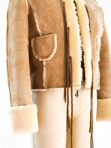 Cropped Shearling Tie Front Jacket Jacket arcadeshops.com