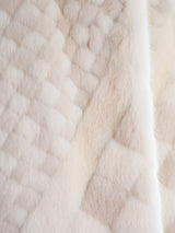 Checkerboard Ivory Mink Reversible Jacket Jacket arcadeshops.com