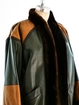 Yves Saint Laurent Colorblock Fur Lined Jacket Jacket arcadeshops.com