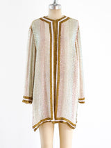 Multicolor Beaded Silk Duster Jacket arcadeshops.com