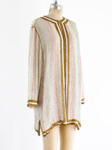 Multicolor Beaded Silk Duster Jacket arcadeshops.com