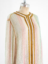 Multicolor Beaded Silk Duster Jacket arcadeshops.com