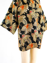 Metallic Butterfly Brocade Kimono Jacket Jacket arcadeshops.com