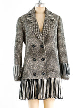 Fendi Yarn Fringed Tweed Jacket Jacket arcadeshops.com