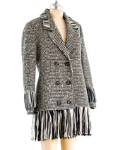 Fendi Yarn Fringed Tweed Jacket Jacket arcadeshops.com