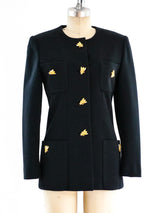 1990's Bee Buttoned Jacket Jacket arcadeshops.com