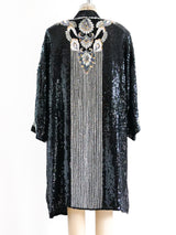 Fully Embellished Deco Inspired Duster Jacket arcadeshops.com