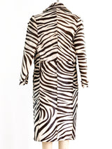 Gianfranco Ferre Zebra Printed Pony Hair Coat Jacket arcadeshops.com