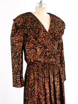 Diane Freis Metallic Copper Gown Dress arcadeshops.com