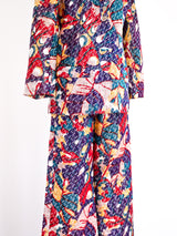 Bill Blass Multicolor Brocade Ensemble Suit arcadeshops.com