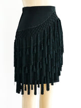 Gianni Versace Tassel Fringed Mini Skirt Bottom arcadeshops.com