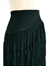 Gianni Versace Tassel Fringed Mini Skirt Bottom arcadeshops.com