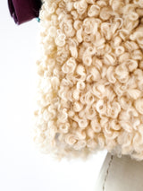 Curly Lamb Fur and Leather Vest Jacket arcadeshops.com