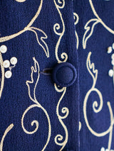 1940's Embellished Crepe Jacket Jacket arcadeshops.com