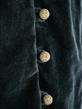 Mutton Sleeve Cropped Velvet Jacket Jacket arcadeshops.com