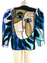 Judith Roberts Art To Wear Face Jacket Jacket arcadeshops.com