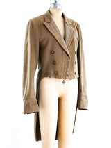 Dries Van Noten Khaki Tailcoat Jacket arcadeshops.com