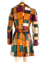 1970's Patchwork Leather Jacket Jacket arcadeshops.com