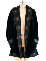 Edwardian Velvet Lantern Sleeve Jacket Jacket arcadeshops.com