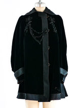 Edwardian Velvet Lantern Sleeve Jacket Jacket arcadeshops.com