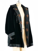 Edwardian Velvet Lantern Sleeve Jacket Jacket arcadeshops.com