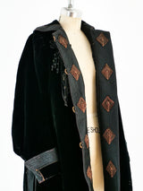 Edwardian Velvet Lantern Sleeve Jacket Jacket arcadeshops.com