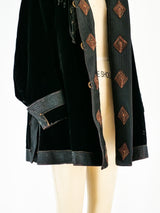 Edwardian Velvet Lantern Sleeve Jacket Jacket arcadeshops.com