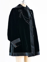 Edwardian Velvet Lantern Sleeve Jacket Jacket arcadeshops.com