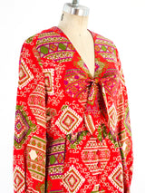 1960's Printed Silk Dress Dress arcadeshops.com