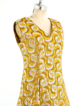 Metallic Gold and Silver Brocade Dress Dress arcadeshops.com