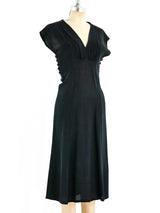 Ossie Clark Black Crepe Dress Dress arcadeshops.com