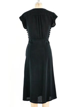 Ossie Clark Black Crepe Dress Dress arcadeshops.com