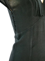 Ossie Clark Black Crepe Dress Dress arcadeshops.com