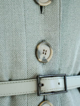 Galanos Sage Green Wool Jacket Jacket arcadeshops.com