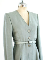 Galanos Sage Green Wool Jacket Jacket arcadeshops.com