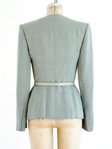 Galanos Sage Green Wool Jacket Jacket arcadeshops.com