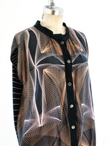Hermes Sleeveless Silk Cardigan Top arcadeshops.com