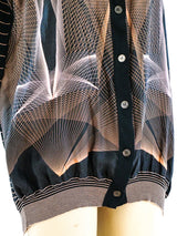 Hermes Sleeveless Silk Cardigan Top arcadeshops.com