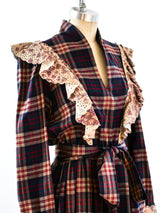 Zandra Rhodes Plaid Ruffle Dress Dress arcadeshops.com