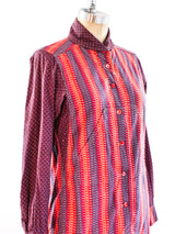 Kenzo Striped Button Front Shirt Top arcadeshops.com