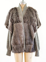 Rabbit Fur Knit Jacket Jacket arcadeshops.com