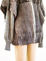 Rabbit Fur Knit Jacket Jacket arcadeshops.com