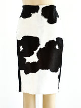 Tom Ford Cow Print Ponyhair Skirt Skirt arcadeshops.com