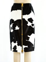 Tom Ford Cow Print Ponyhair Skirt Skirt arcadeshops.com