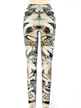 Alexander McQueen Dragonfly Print Leggings Bottom arcadeshops.com