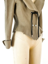 Thierry Mugler Architectural Woven Jacket Top arcadeshops.com