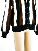 Angora Striped Cardigan Jacket arcadeshops.com